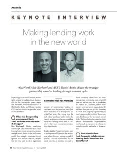 Making lending work in the new world