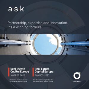 ASK wins two real estate awards with partner OakNorth