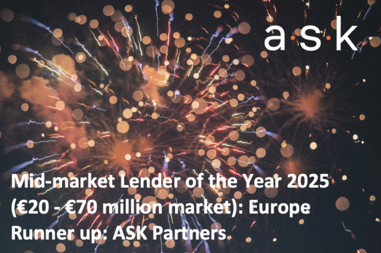 ASK wins runner up mid-market lender of the year